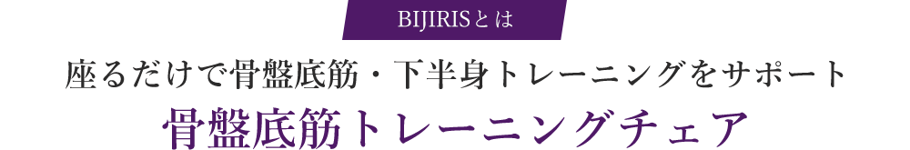座るだけで骨盤底筋・下半身トレーニングをサポート骨盤底筋トレーニングチェア