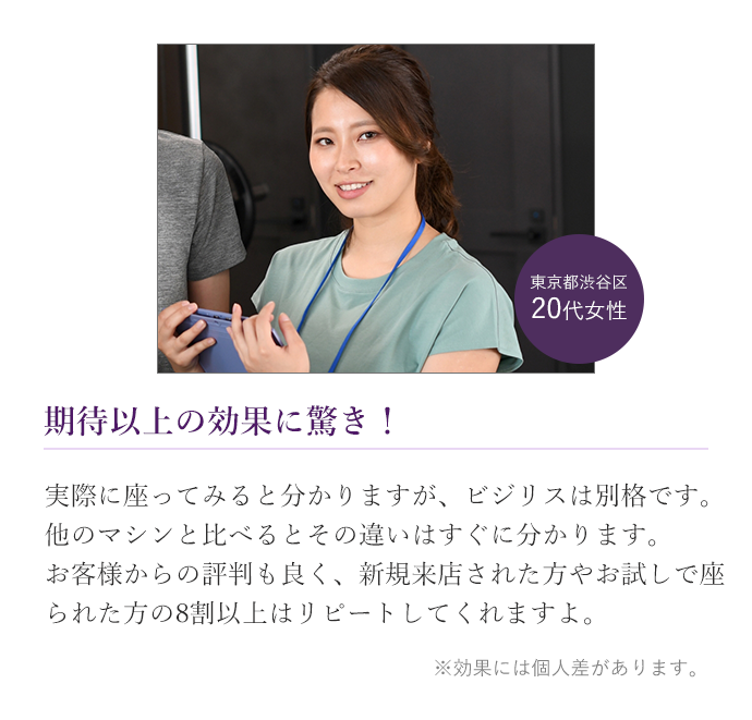 期待以上の効果に驚き！