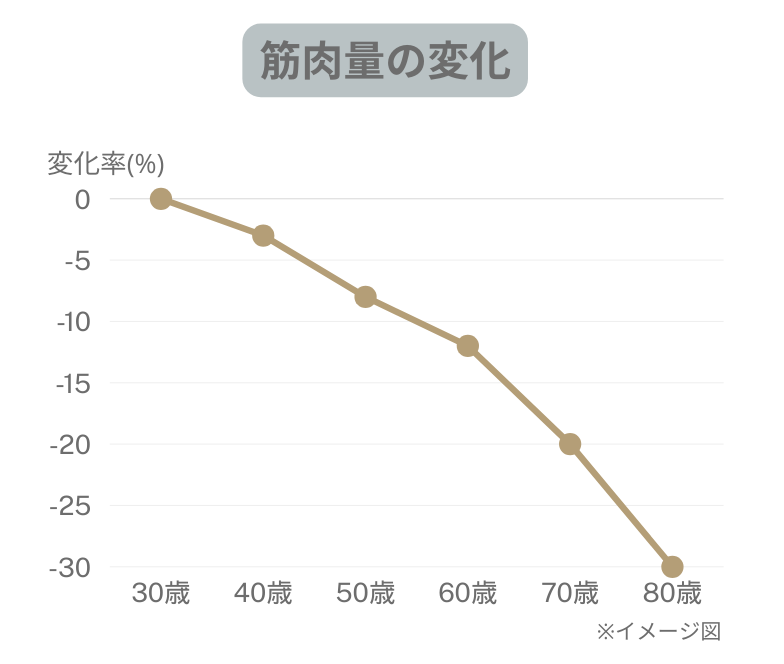 筋肉量の変化